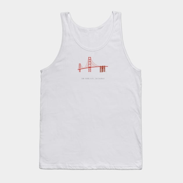 Golden Gate Bridge, San Francisco, California Tank Top by lymancreativeco